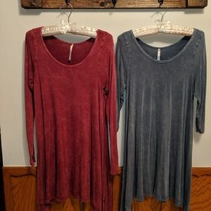 Pair of Lani California tunic tops